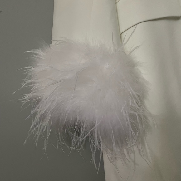 Designer Lincoln mini dress by Rachel Gilbert White Medium - Picture 7 of 9